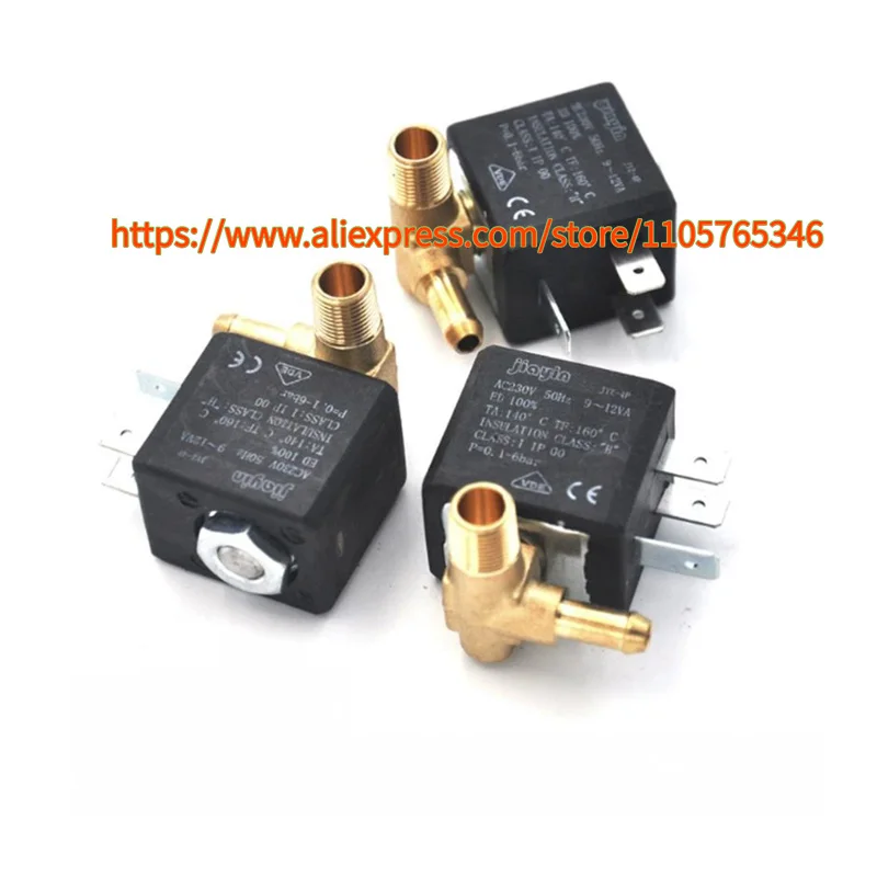 1pcs JYZ-4P AC230V 9-12VA G1/8 2/2 way valve NC 0.1-6bar Suitable for Philips Steam Iron Hanging Iron Solenoid Valve