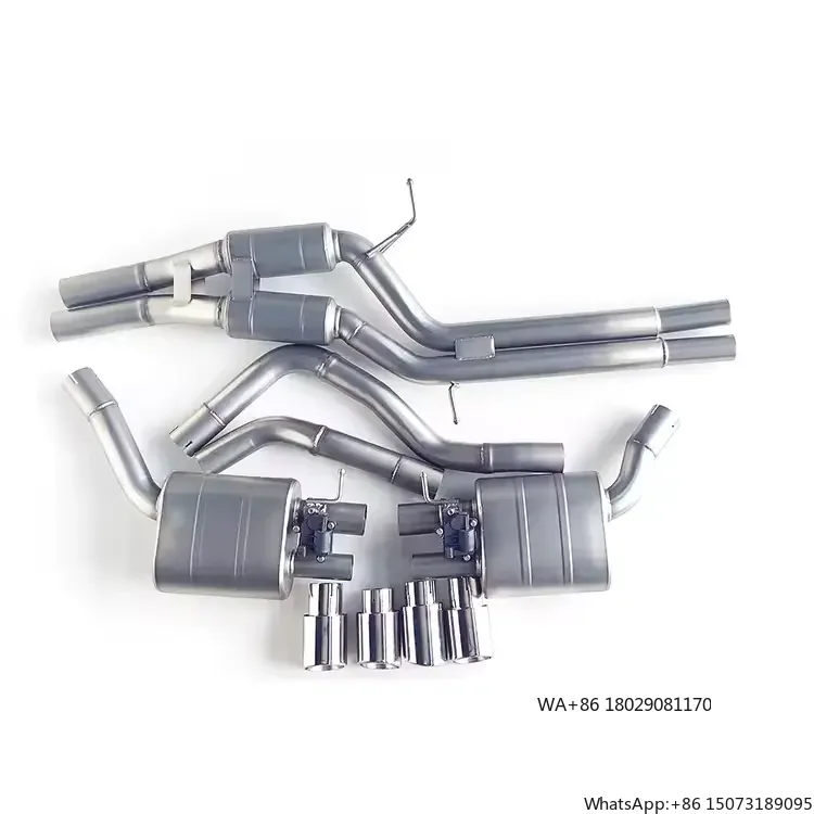 

High Performance 304 Stainless Steel Valved Catback for A6 C7 2.8T 3.0T Exhaust System