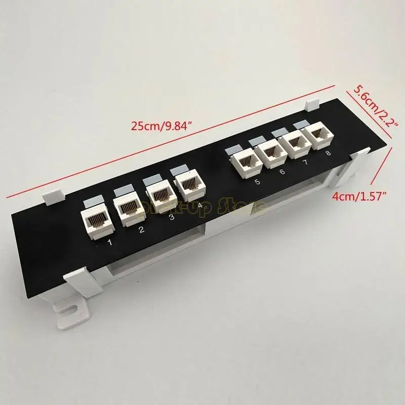 Q5WA CAT6 UTP Extender Patch Pane Panel Wall-Mount RJ45 сетевая настенная кронштейна Toolless Rack