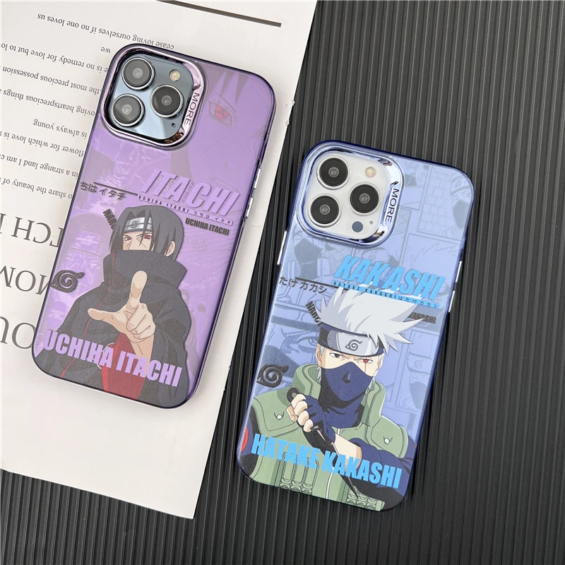 Anime Naruto Kakashi Color Silver Dragons Balls One Piece Case for IPhone 11 12 13 14 15 Pro Max Plus Phone Cover Shell Toy Gift