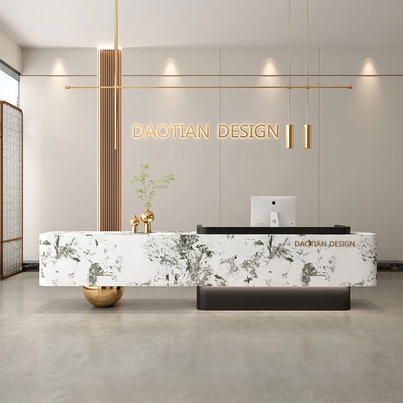 

Shop Modern Reception Desks Restaurant Shelves Company Simple Reception Desks Design Long Comptoire Accueil Trendy Furniture
