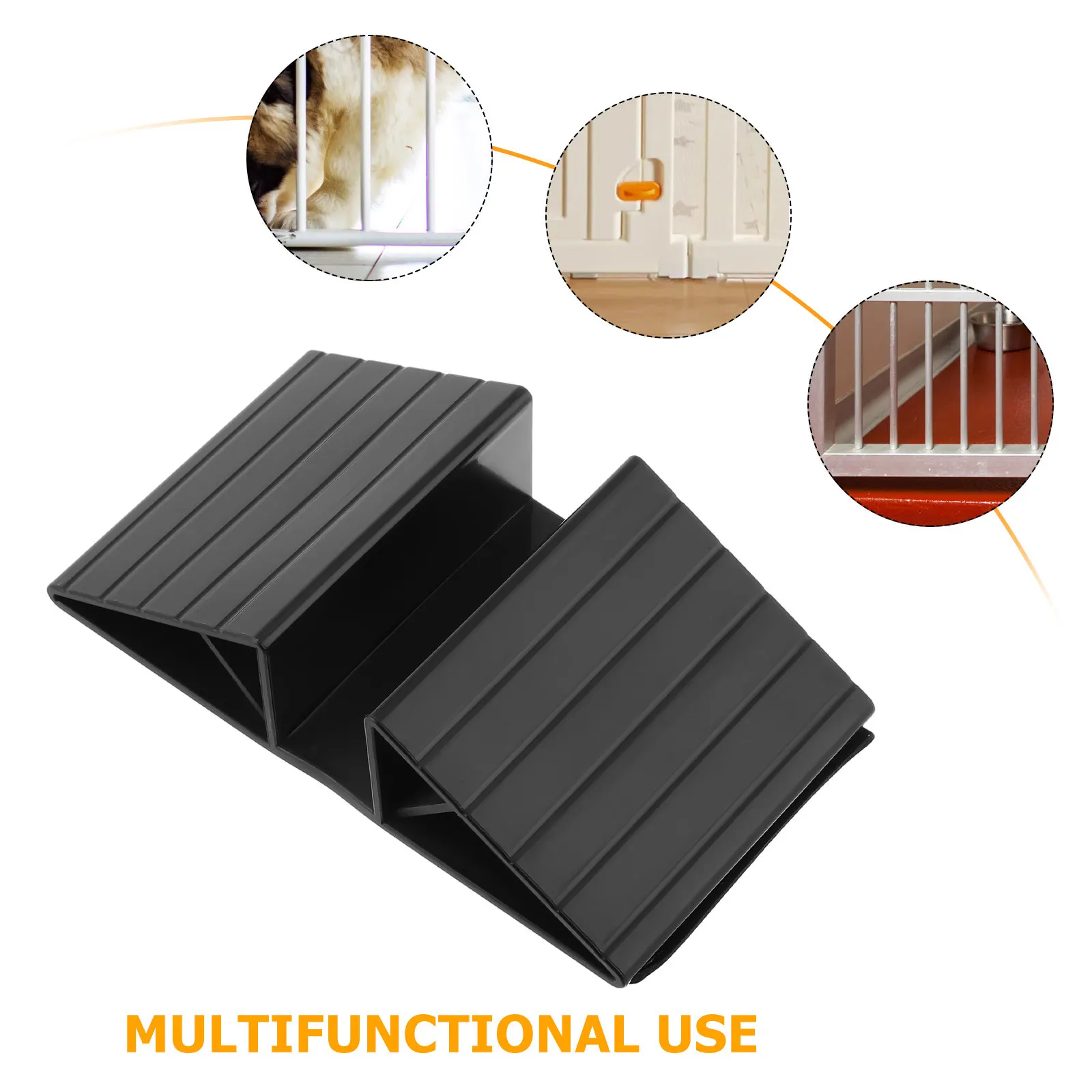 Baby Gate Pet Safety Stair Halloween Christmas Dog Gate Panel Fence Reinforcement Fitting 4PCS Support Feet Triangular Base - view 2
