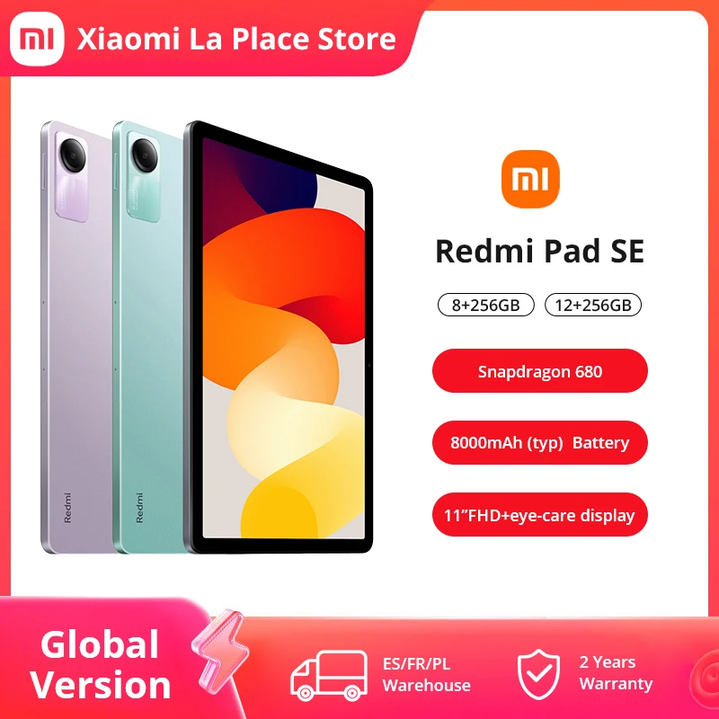 Wersja globalna Xiaomi Redmi Pad SE 8GB 256GB Quad głośniki Dolby Atmos®90Hz 11 \