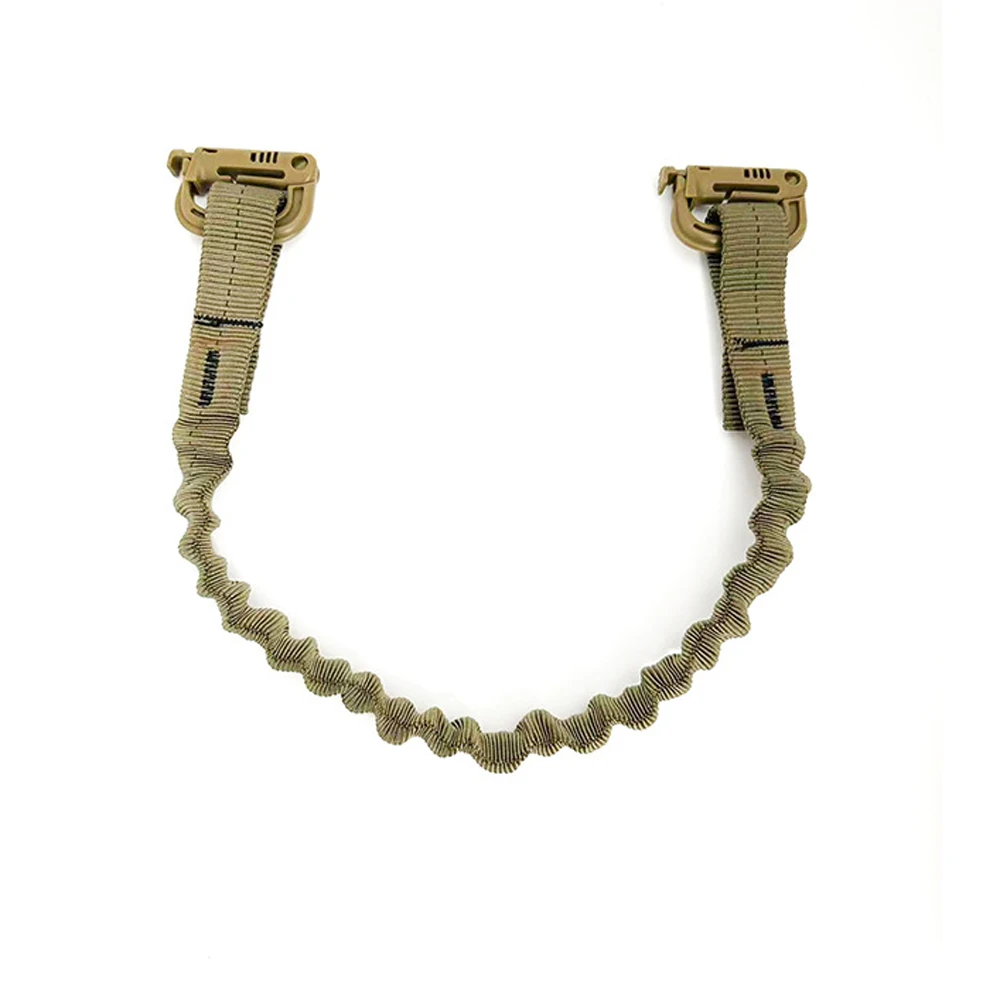 屋外戦術多目的ダブルバックル弾性ロープ固定リング固定スリング