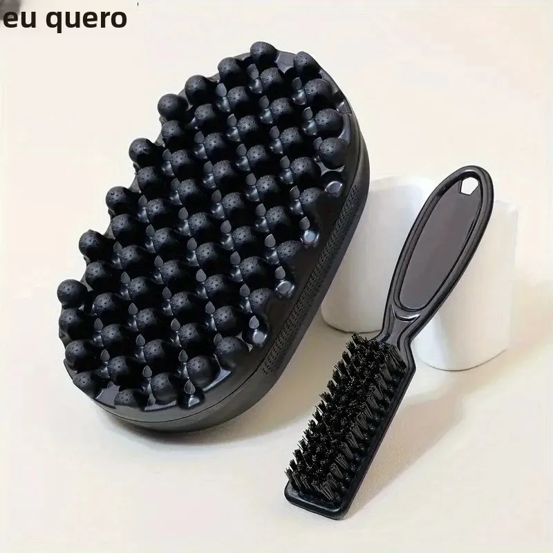 Escova de cabelo indolor de silicone, torção mágica, desembaraçador de cabelo encaracolado, secagem rápida, fácil enxágue, pente portátil, acessório de estilo para cabelos cacheados