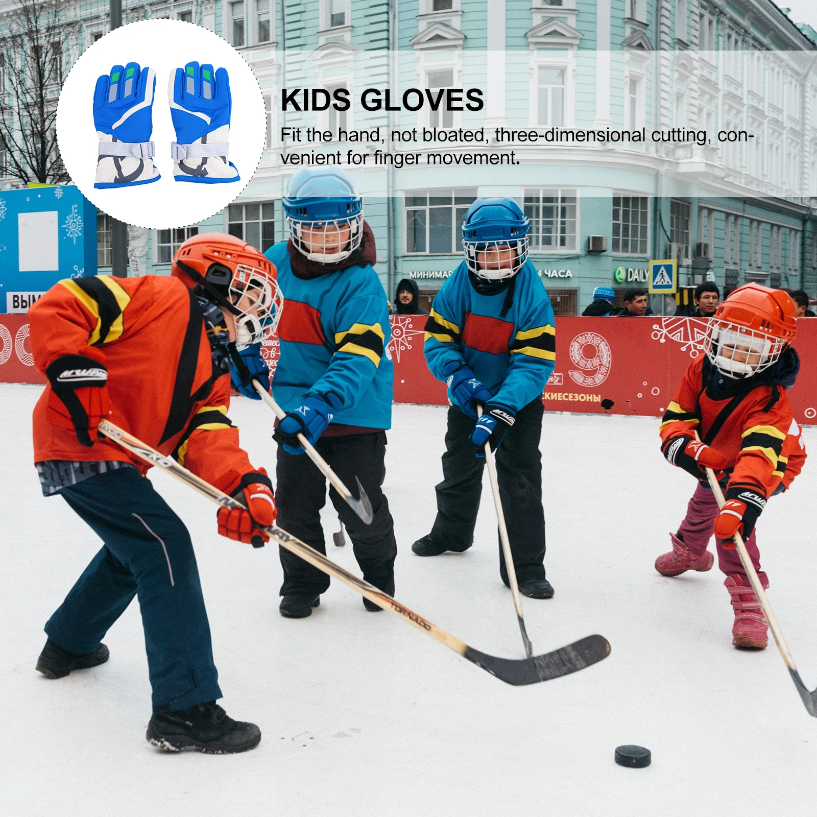 زوج واحد من قفازات الشتاء المتينة خفيفة الوزن لركوب الدراجات والتزلج وتسلق الجبال والمشي لمسافات طويلة والتخييم والأنشطة الخارجية