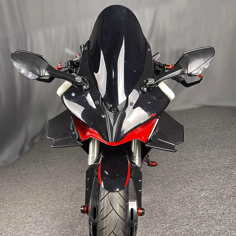 Motorcycle Side Aerodynamic Winglets Carbon Windshield Fairing Wing Parts For QJMOTOR RR600 600RR 600 RR 2023+ Accessories