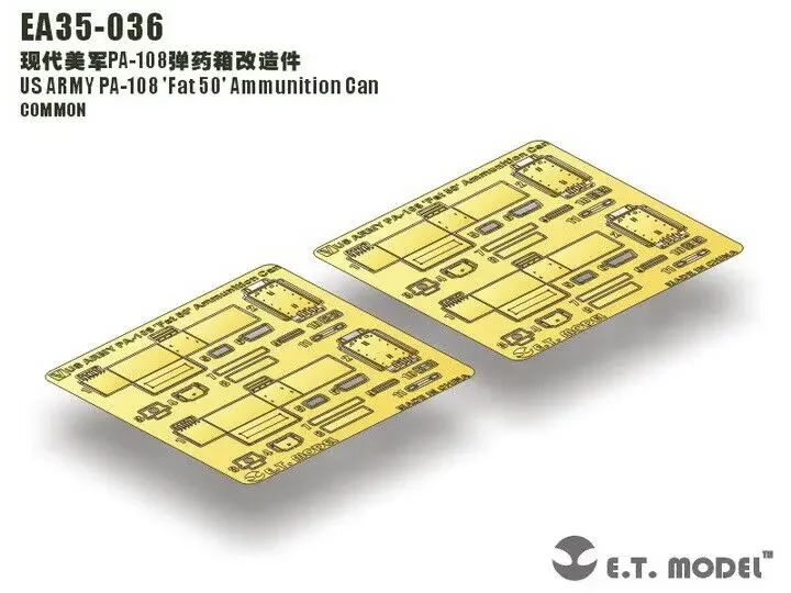 ET Model EA35-036 1/35 US ARMY PA-108 'Fat 50' Ammunition Can Detail Up part