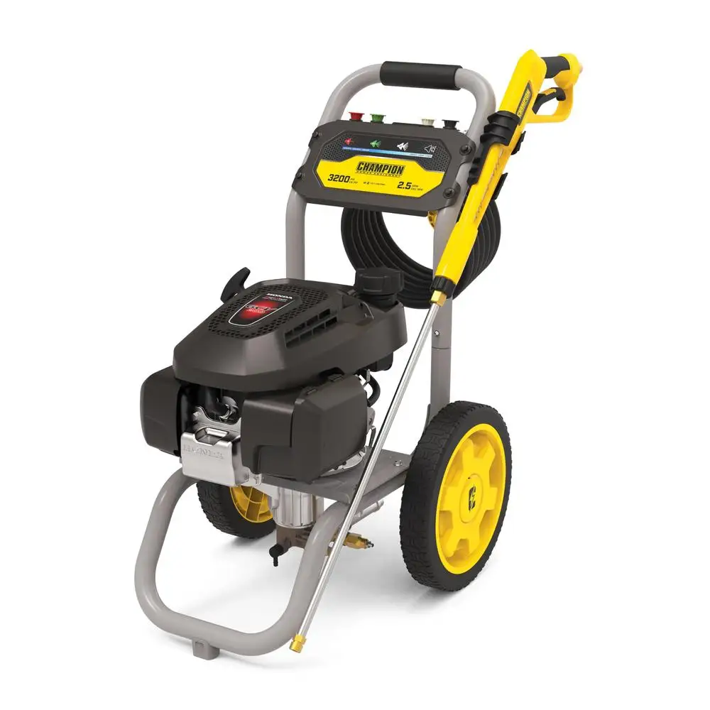 Gas Pressure Washer 3200 PSI 2.5 GPM Honda Engine Quick-connect Nozzles 25ft Hose Storage Cam Pump EPA Approved