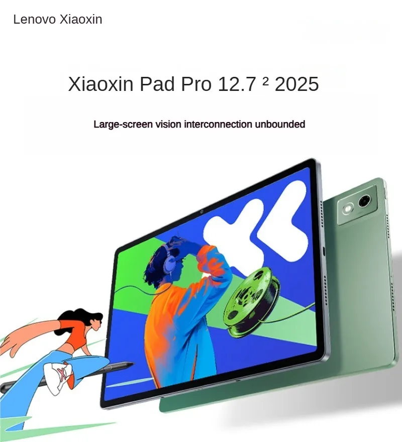 CN ROM Lenovo اللوحي Xiaoxin Pad Pro 12.7 2025 2.9K شاشة LCD 144 هرتز TB375FC 10200 مللي أمبير MTK البعد 8300 45 واط شحن سريع