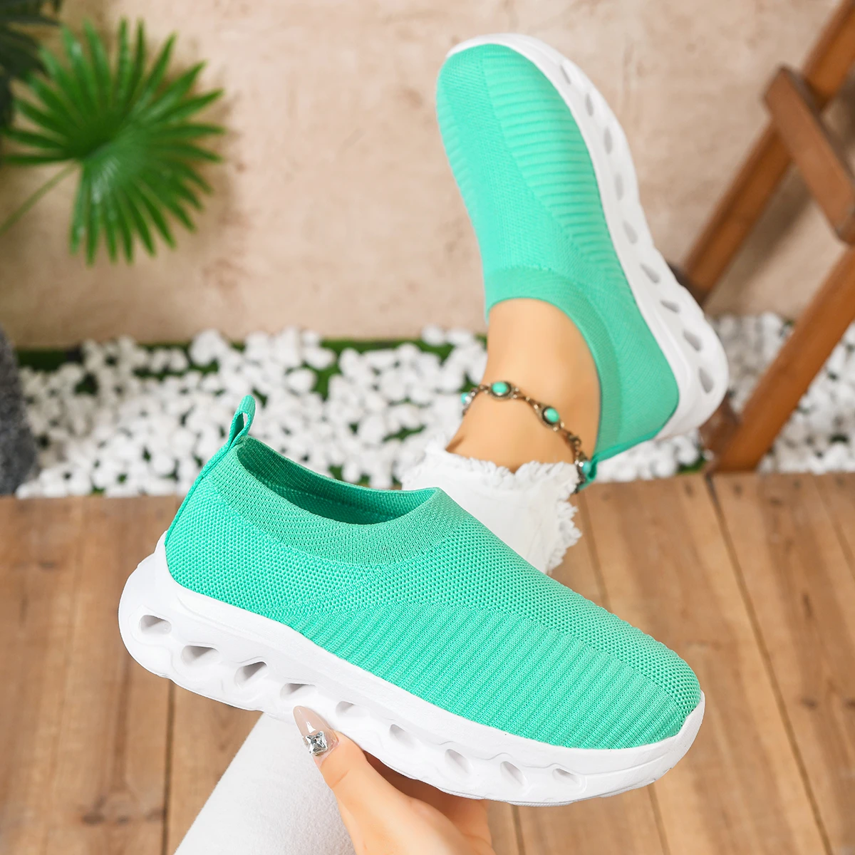 Women Sneakers Autumn Versatile Daily Casual Sneakers Women Breathable Lightweight Sports Shoes Anti Slip Stable Walking Shoes