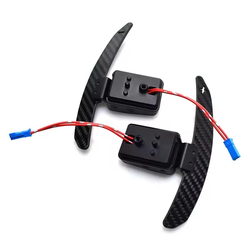 For BMW F30 F32 F12 F01 F20 F22 F80 F83 Carbon Fiber Magnetic Shift Paddle Trim Car Steering Wheel Paddle Shifters Extension