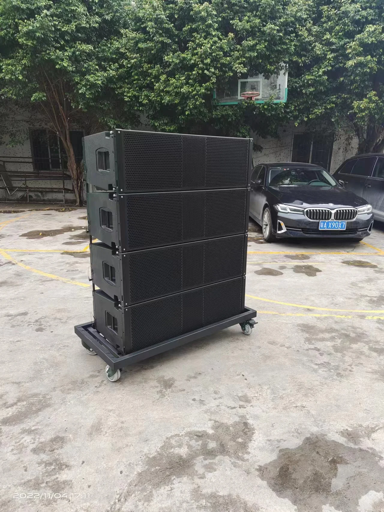 Sistema de altavoces line array doble activo de 3 vías de 12 pulgadas