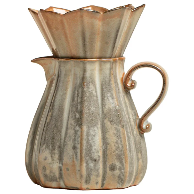 

Yjq hand-brewed coffee set ceramic household coffee sharing pot filter tea cup