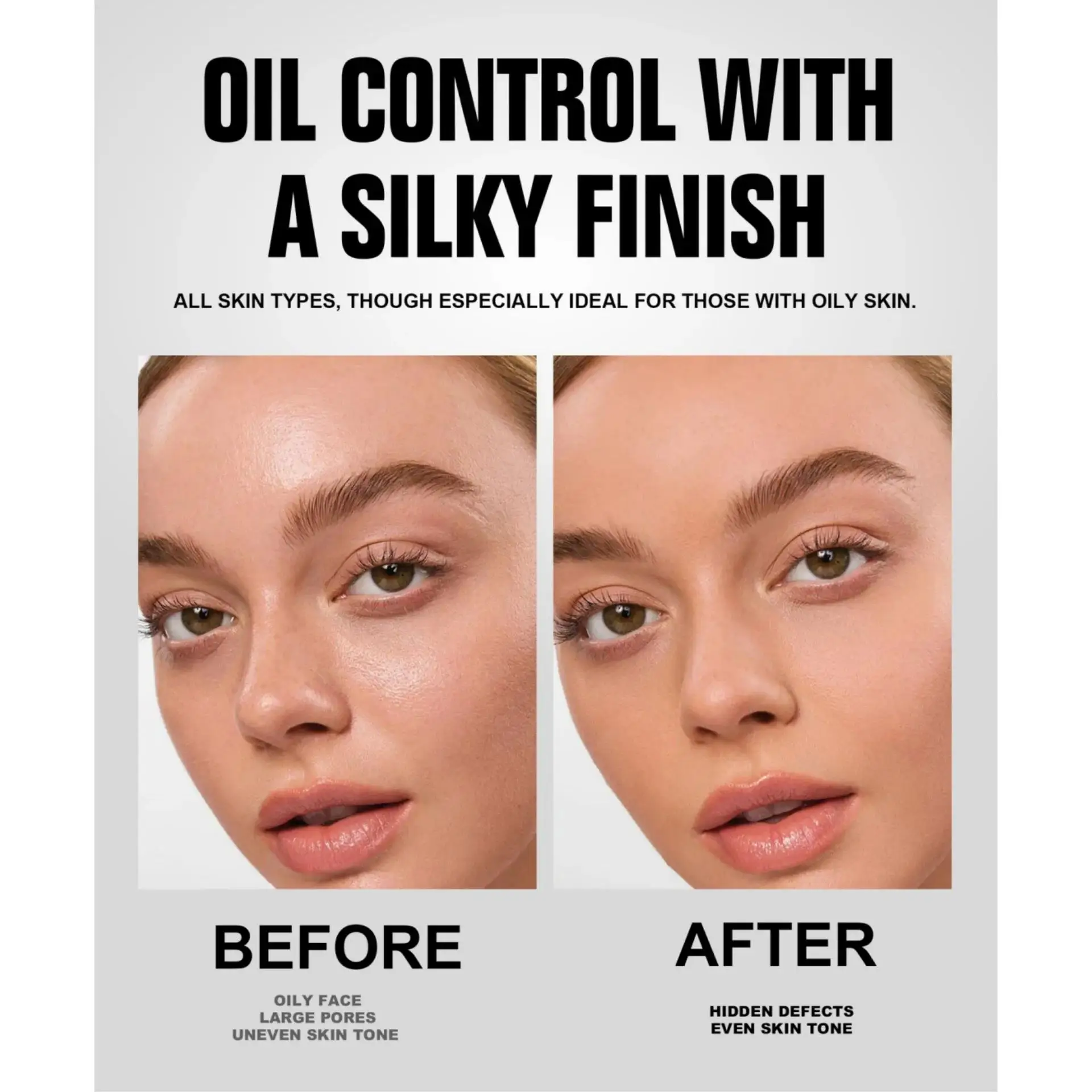 7-kleuren Baked Duo Matte Finishing Powder Foundation Compact Waterdicht Langdurig Volledige dekking Make-upbasis Gladde huid