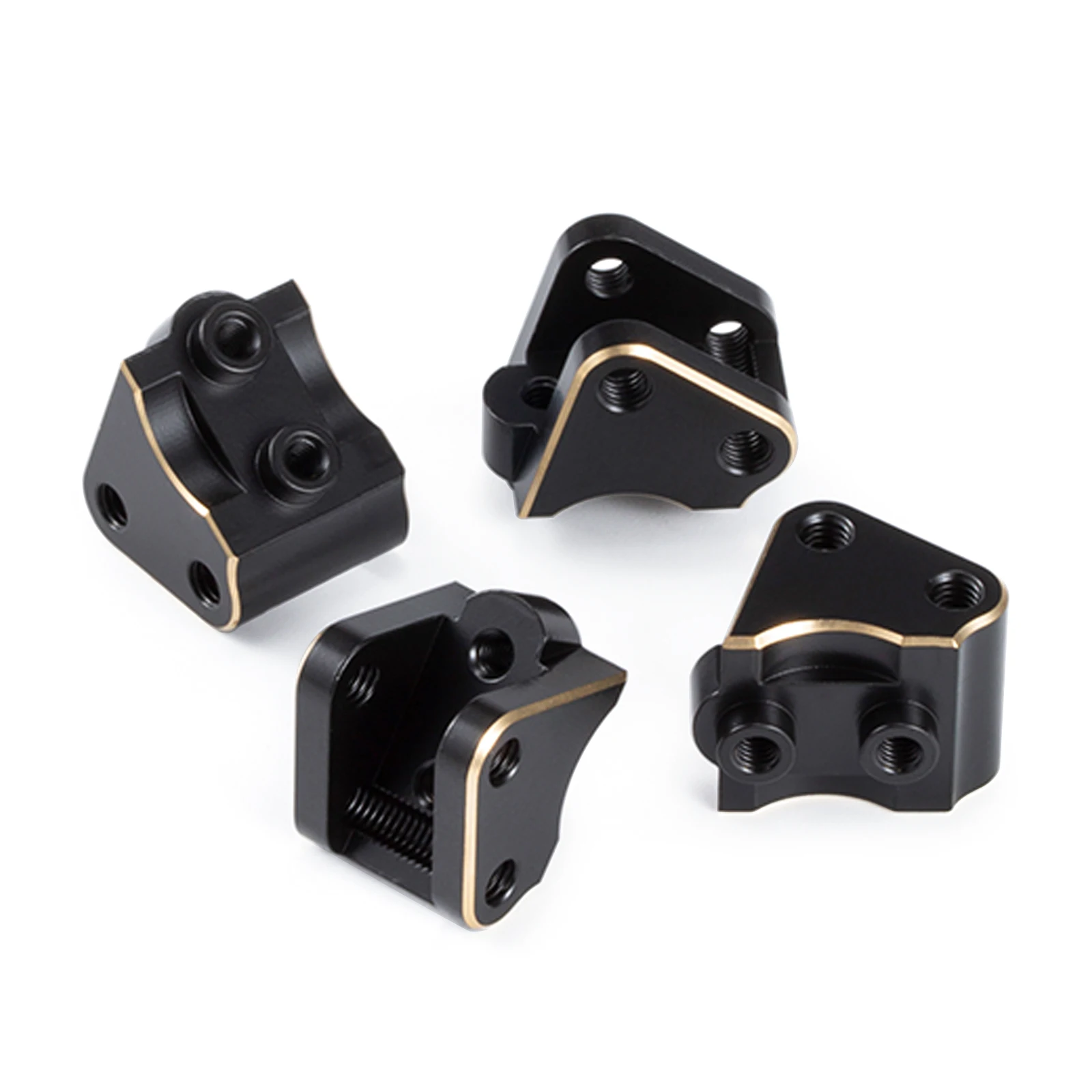 4PCS AR44 Heavy Brass Weights Link Mounts for 1/10 RC Crawler Axial SCX10 II 90046 90047 Element Axle Upgrade Parts