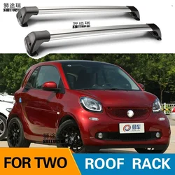 2 pcs For Mercedes-Benz smart TWO 2-door 2009-2020 451 453 roof bar car special aluminum alloy belt lock shooting CORSS RACK