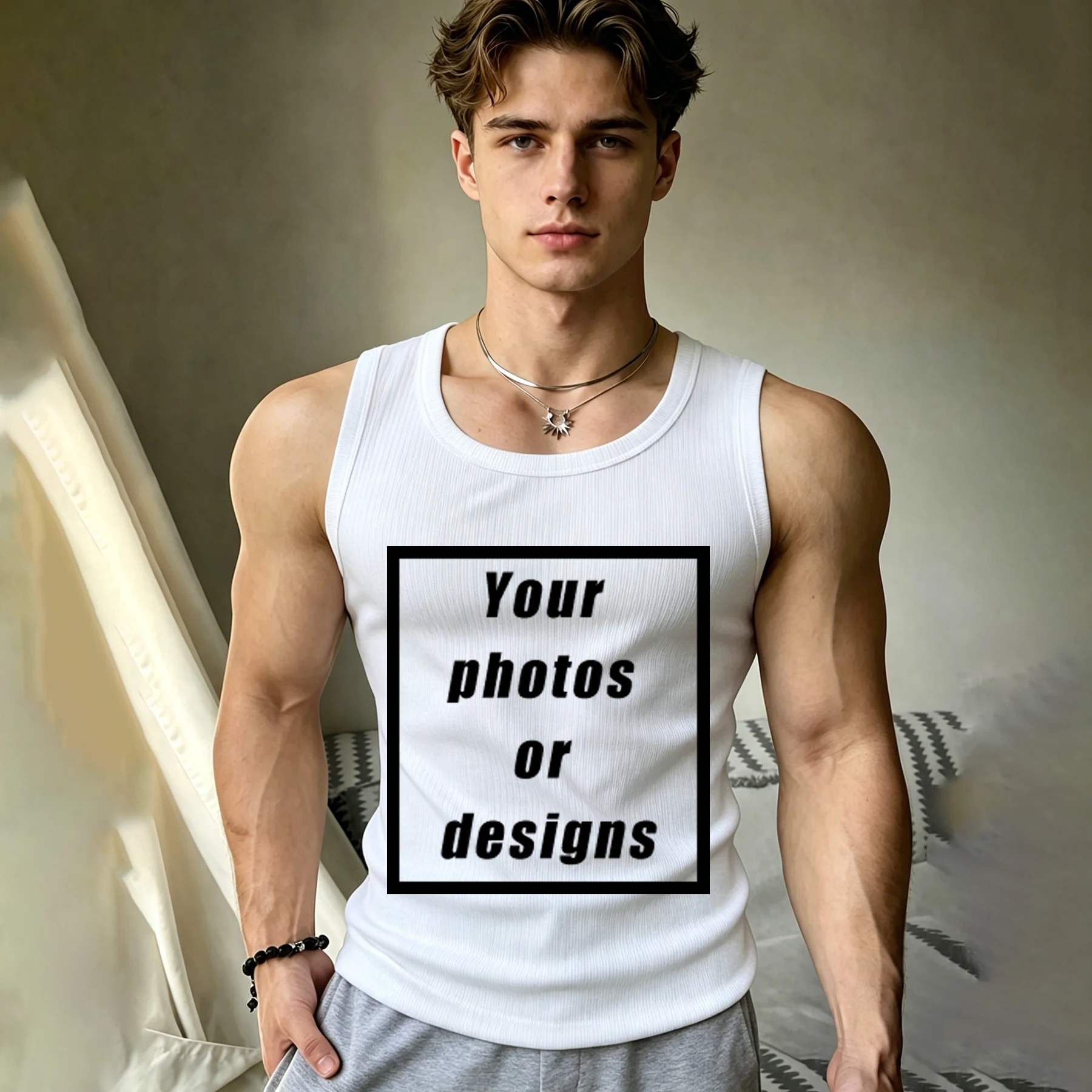 Custom Graphic Logo Men's Tank - огляд і ціна Vintage Fashion Logos