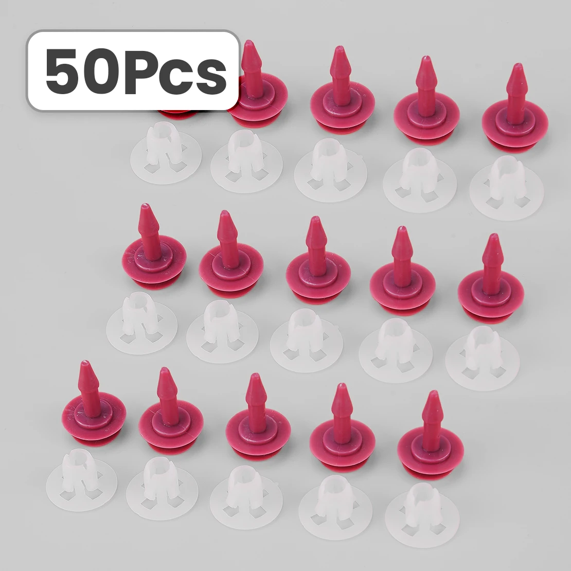 50 juegos de sujetadores de Clips de moldura para guardabarros aptos para pastilla Holden Rodeo Isuzu d-max Dmax 2002 2003 2004 2005 2006 Nylon