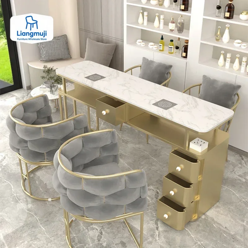 

Stand Rest Nail Table Workstation Desk Yoocel Nordic Nail Table Cabinets Powder Tavolo Unghie Professionale Manicure Furniture