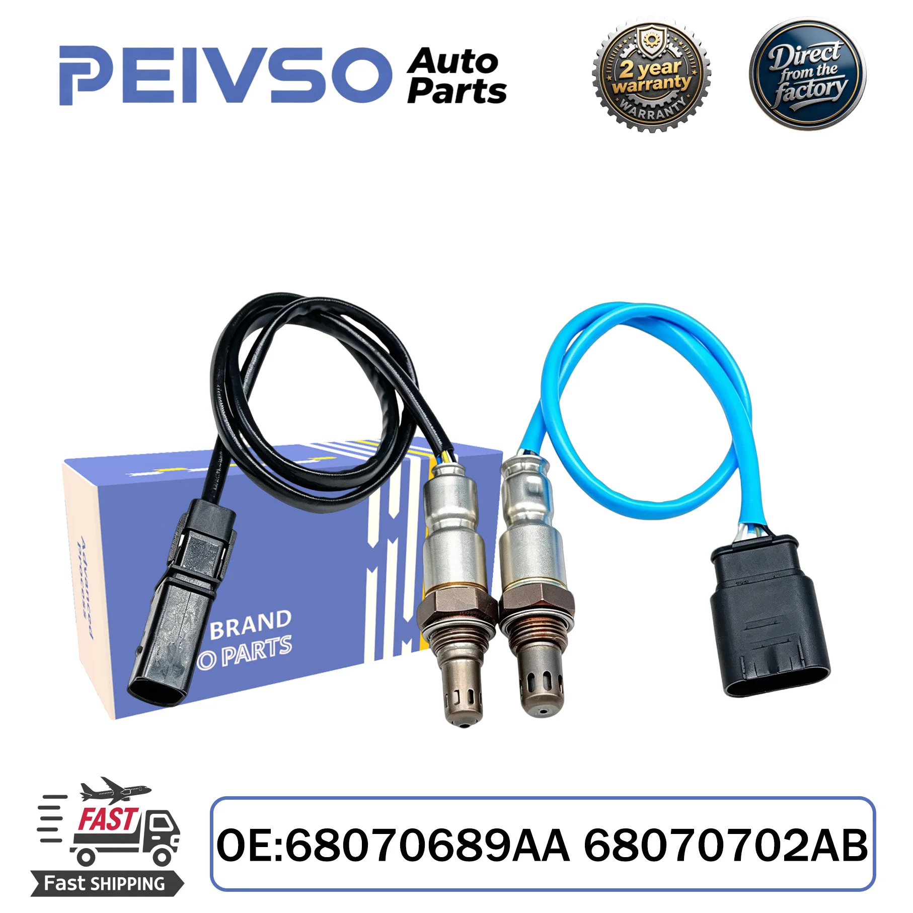 PEIVSO 68070689AA 68070702AB front&rear Oxygen Sensor For Fait 500 500c 500l Panda 0.9 Punto Dart Alfaromeo Giulietta Mito 1.4