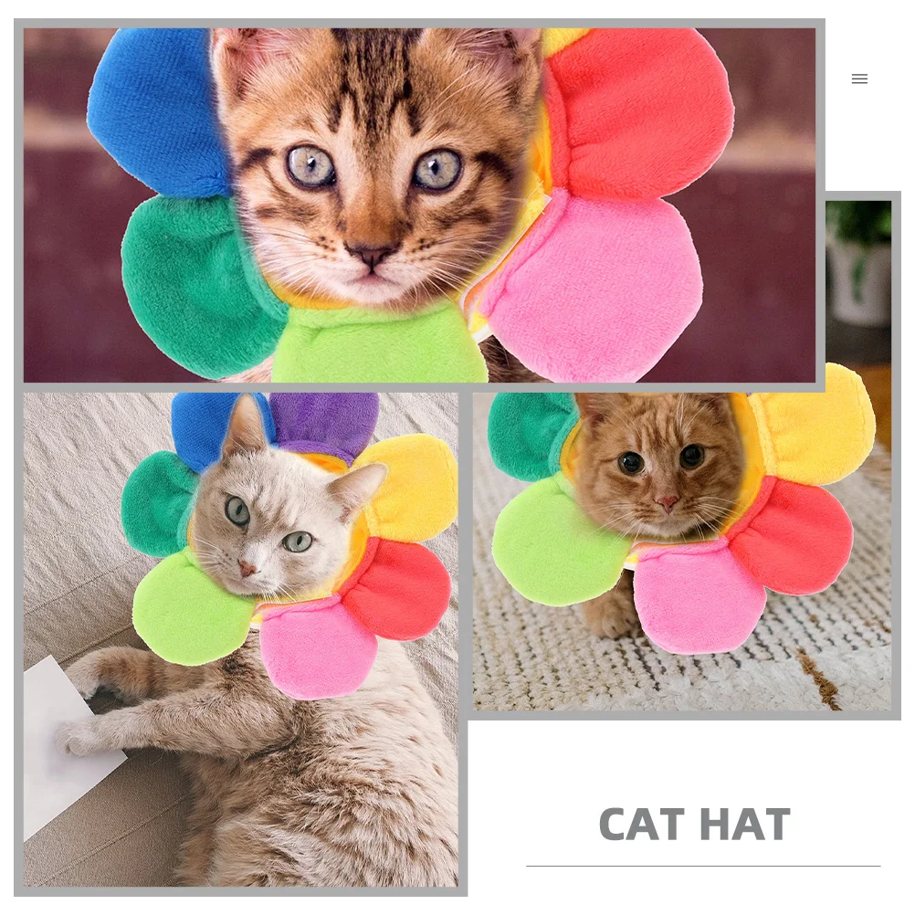 

Sunflower Hat Pet Clothing and Accessories Cat Headwear Decorate Headdress Floral