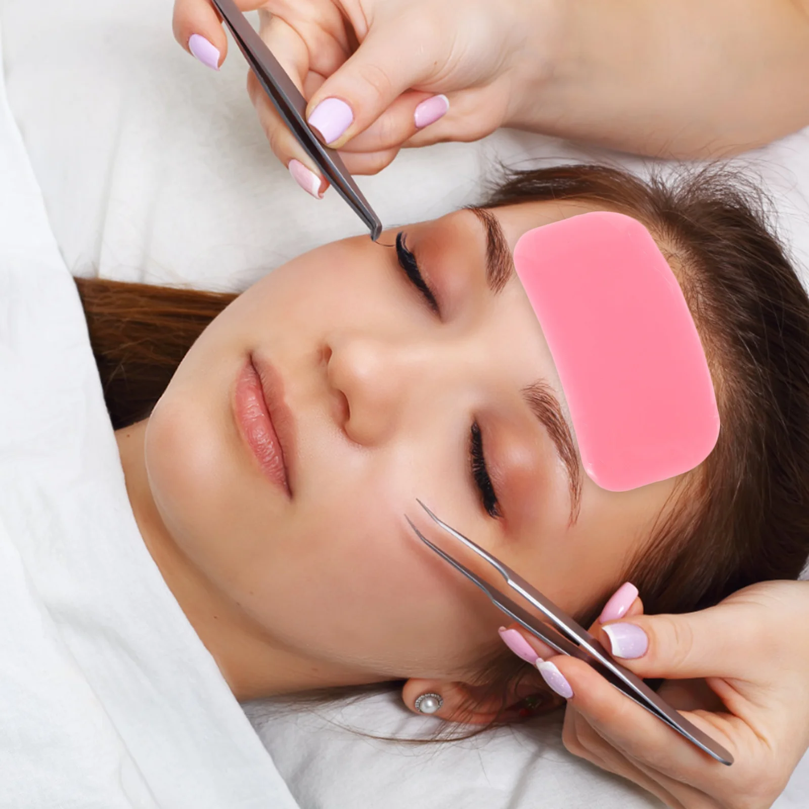 

4Pcs Silicone Lash Pads Small Lightweight Eyelash Extension Pads Durable Lash Holders Suitable for Salon and Beginners