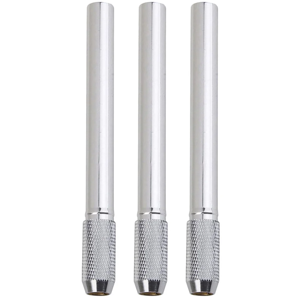 

3Pcs Metal Pencil Extender Stainless Steel Lengthener for Colored Pencils Crayons Sketch Artwork Extension Holder School Office