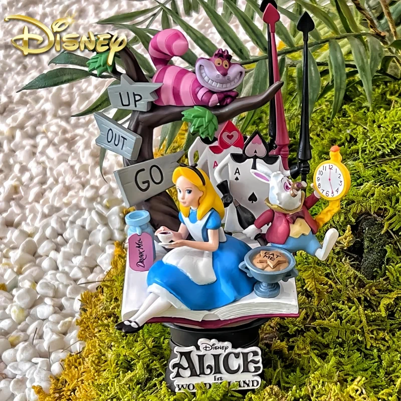 Disney ALICE IN WONDERLAND-Figurine de princesse en PVC, modèle de beurre, figurine d'anime, jouets de collection, cadeaux d'anniversaire, décoration, 19cm