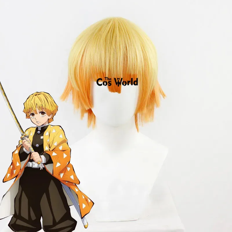 qa156agatsuma-zenitsu-straight-halloween-anime-cosplay-wigs-fiber-heat-resistant-synthetic-hair-wig-cap