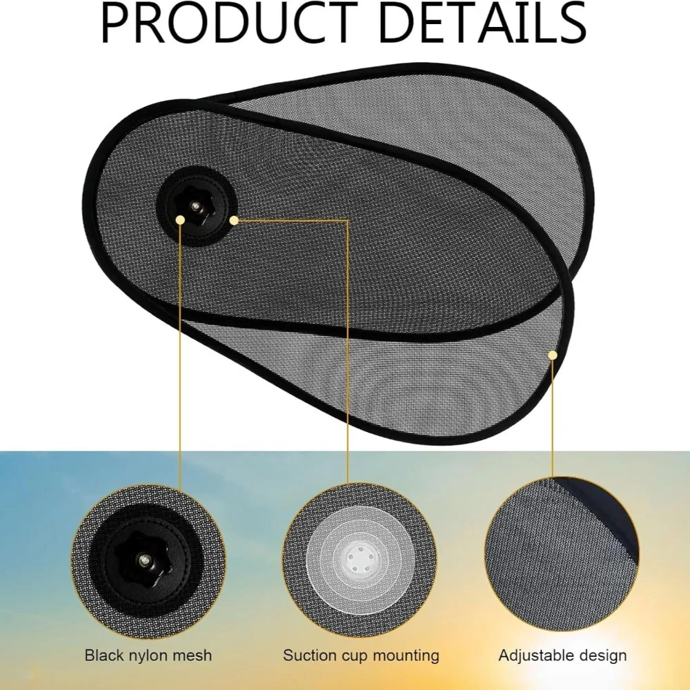 1pc Adjustable Car Sunshade That Can Be Rotated, Providing Protection for The Side Windows And Windshield,Easy Installation