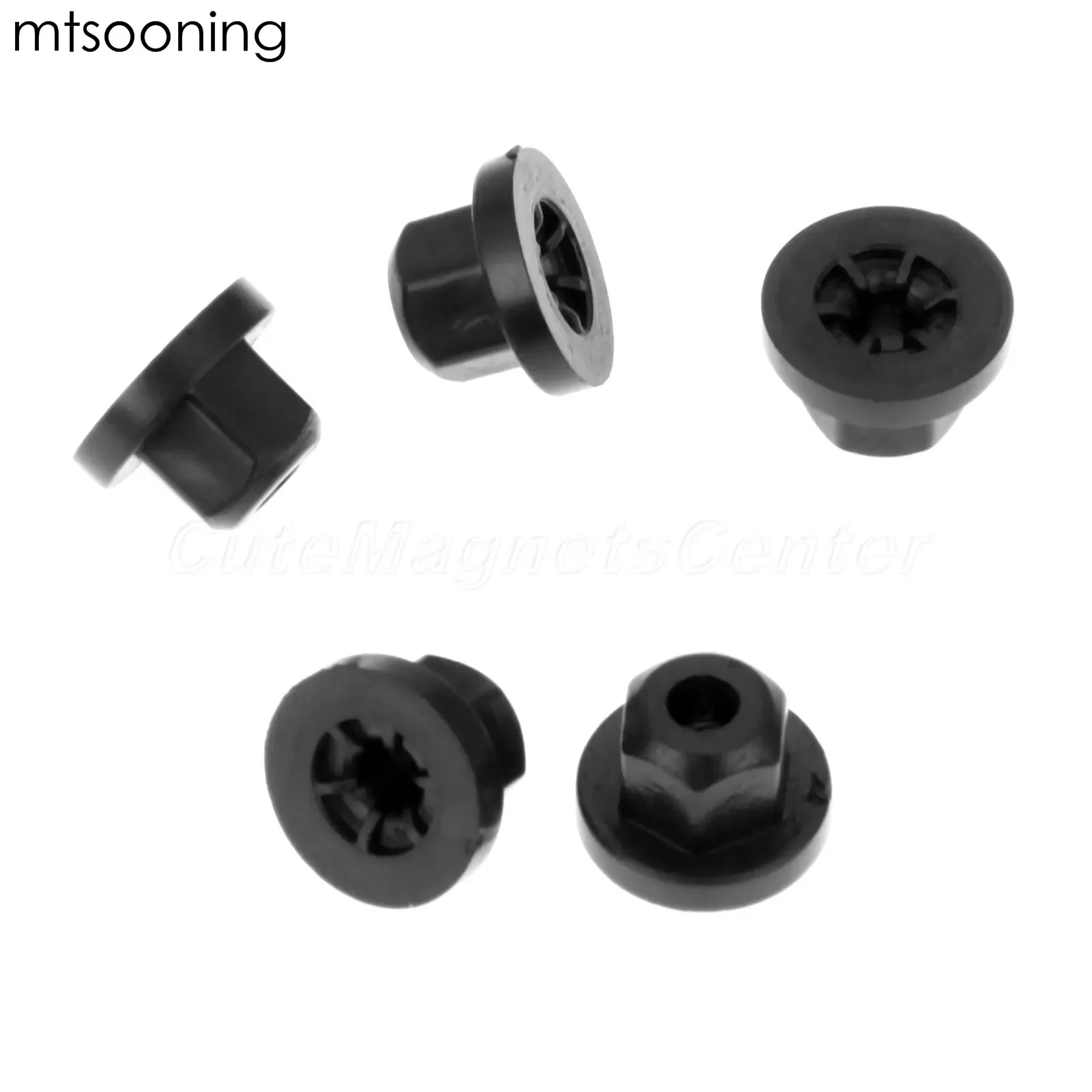 mtsooning 20pcs Exterior Plastic Body Nut Flange Clips For BMW 1995-2001 7 Series 738 740 750 MercedesBenz