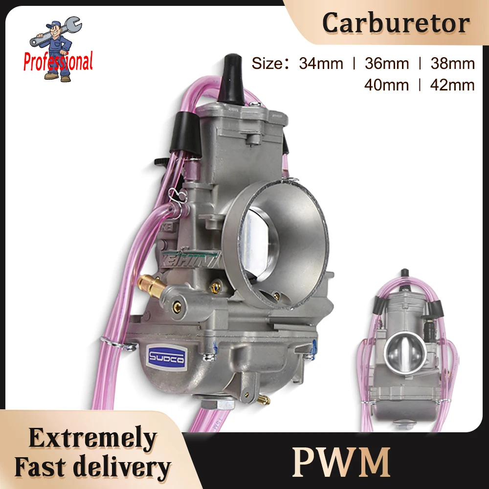 

Motorcycle Carburetor For Keihin PWM 34 36 38 40 42mm KTM 250CC 2 Stroke Scooter ATV Racing Carb