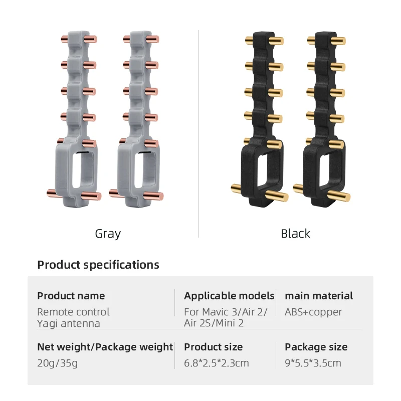 Yagi Antenna Signal Booster for DJI Air 3/MINI 3 PRO /Mini 2/MIINI 4K/4 PRO Drone RC-N1/N2 Remote Controller Range Extender