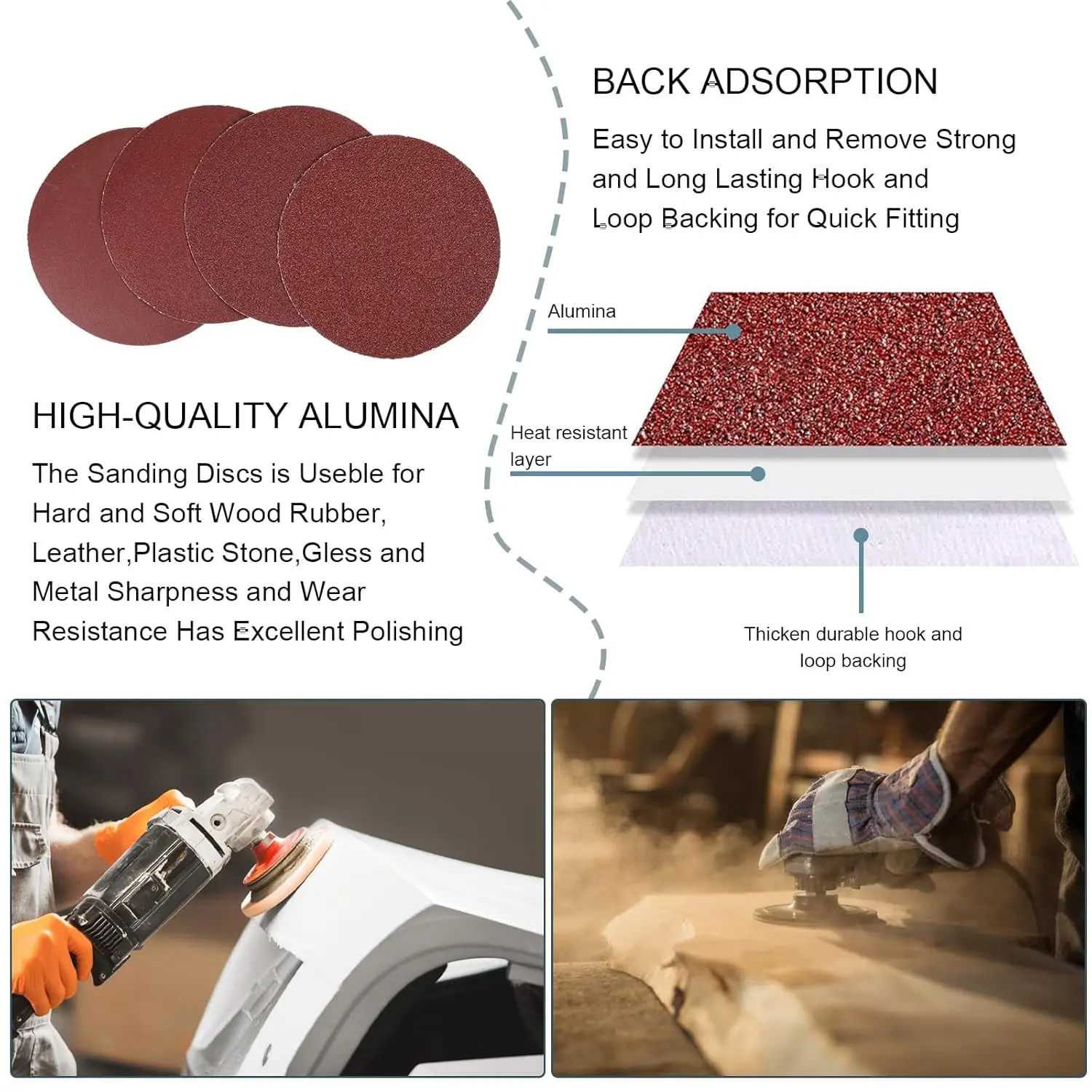 Disco de lijado de 125mm, almohadillas de respaldo de gancho y bucle de grano 60-240 para amoladora de taladro eléctrico, herramientas rotativas, rueda pulidora de papel de lija, 10 Uds.