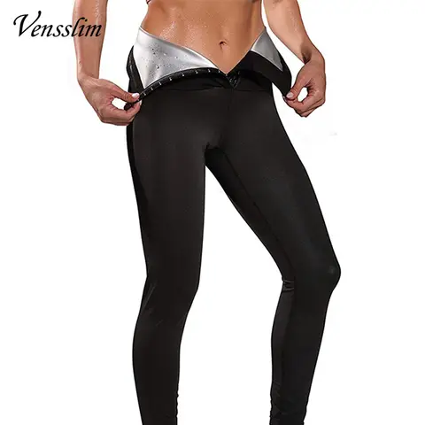 Vensslim Waist Trainer Leggings Trimmer Fat Burner Sauna Pants Women Slimming Body Shaper Thigh Slim Cinchers Workout Shorts