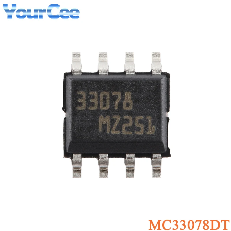 5Pcs MC33078DT SOP-8 MC33078 33078 Low Noise Operational Amplifier Chip Op Amp SMD