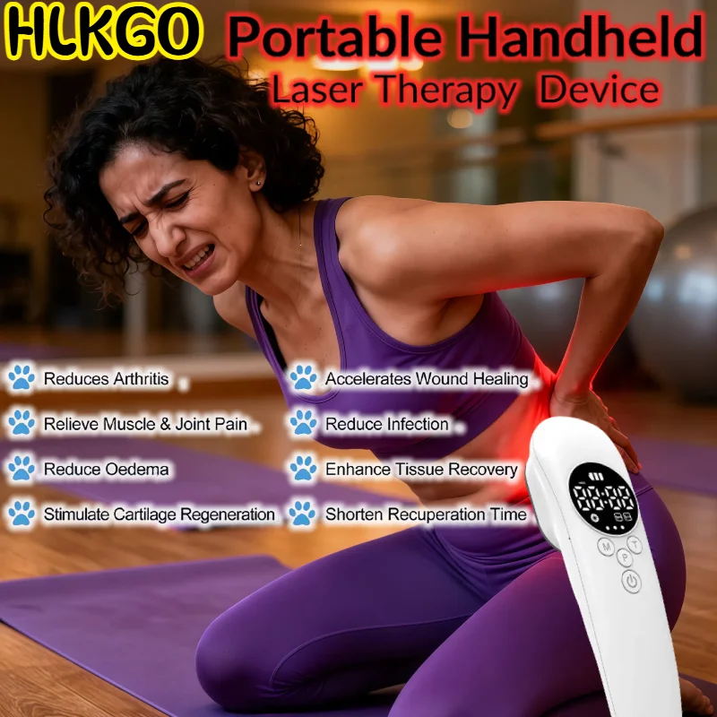 

Портативное устройство лазерной терапии низкого уровня 650 нм 808 нм для быстрого облегчения боли в теле и ремонте мышц