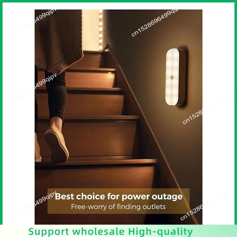 

ABSF 2 Piece LED Motion Sensor Night Light, Stick-On LED Night Light, Plastic Wall Lights Closet Lights Stair Lights,Motion Acti