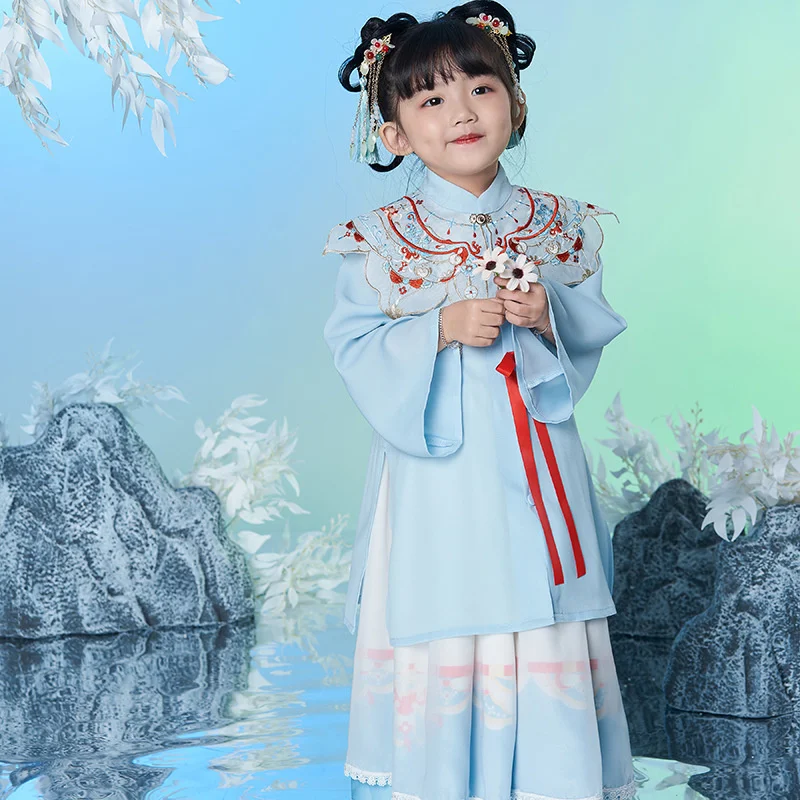 Brand children's Han suit, antique style, new women's treasure Ru skirt, super fairy skirt, national style girls' Han suit, Tang