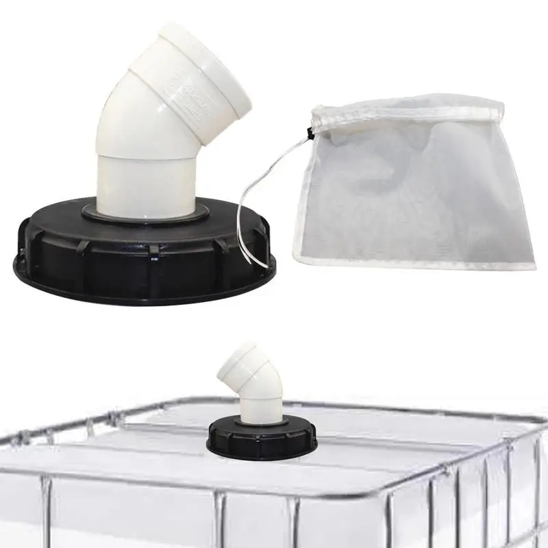 IBC Tank Lid Filter Fittings Set 4590 Elbow  Accessories For Indoor Water Tote Hose Adapter
