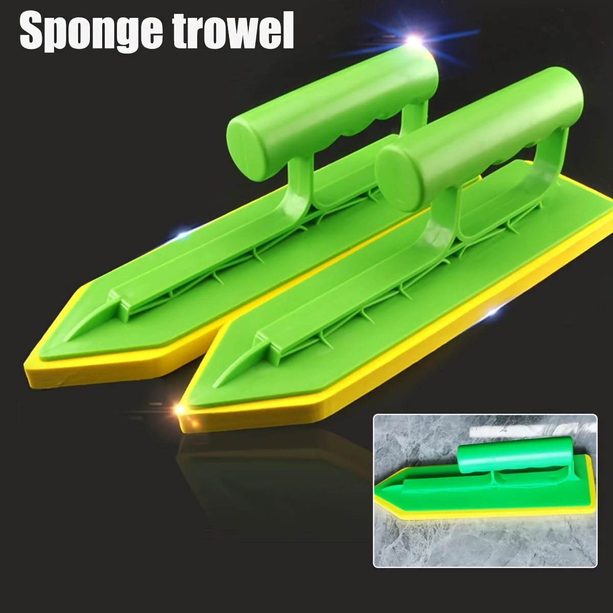 Sponge Foam Float Trowel For Grout, Stucco, Cement, Plaster,Sponge Caulking Push Float, Tile Floor Tile Beauty Seam Scraper