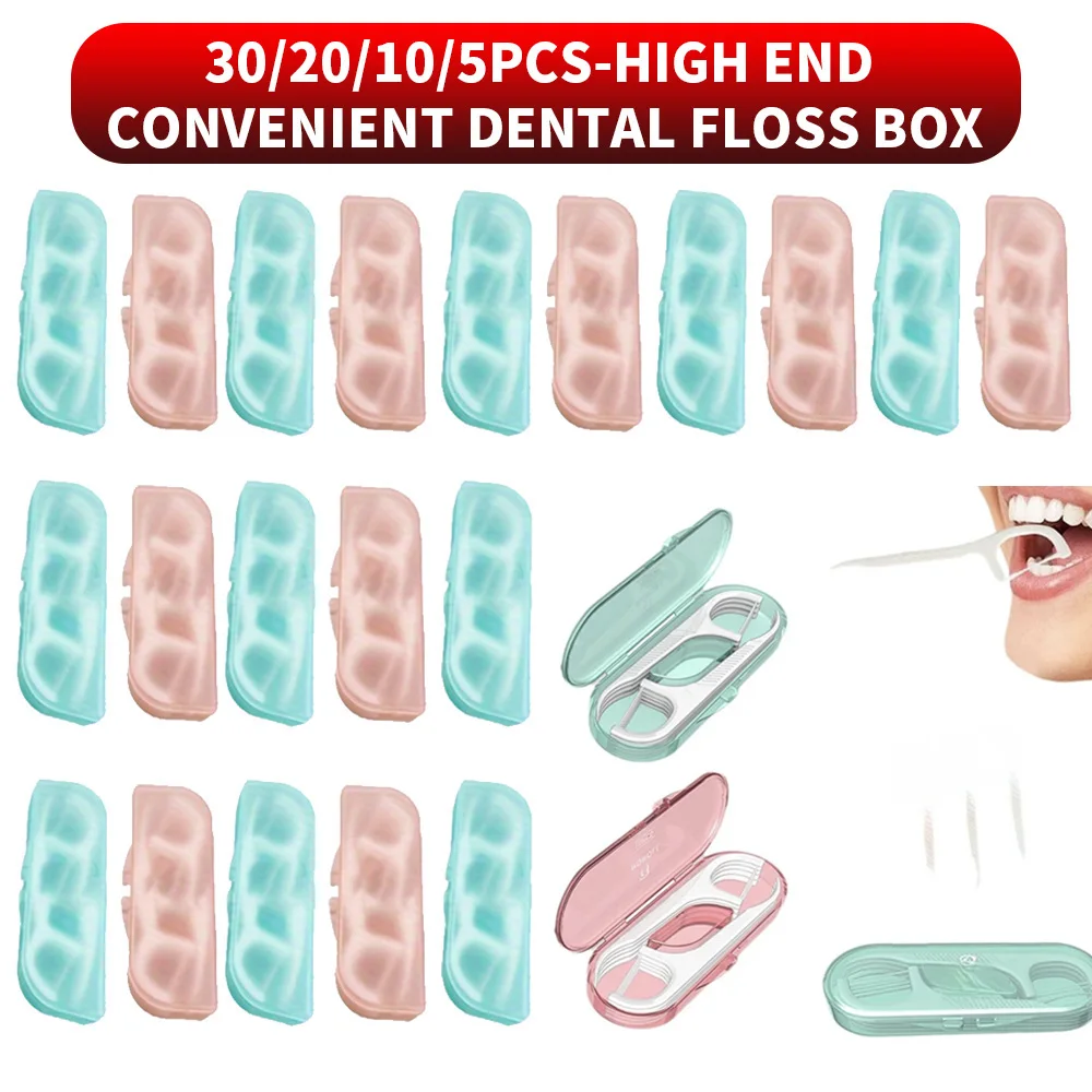 30/20/10/5 Stück – Praktische Zahnseide-Box, jede Box enthält 10 Zahnseide-Sticks, ein Must-Have-Werkzeug zum Reinigen zwischen Te