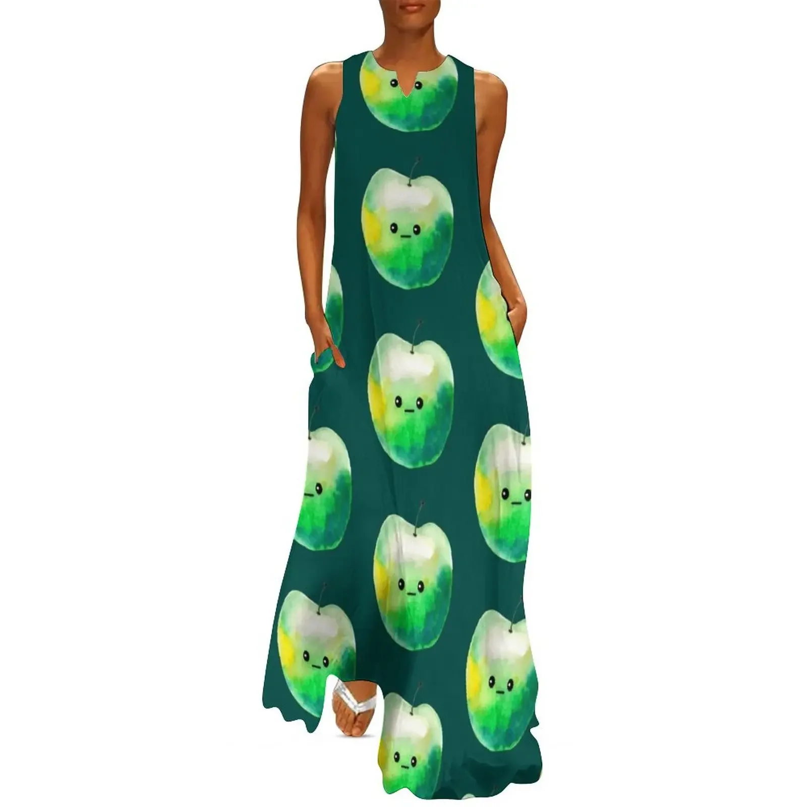 

Bored Green Apple Long Dress summer woman dress 2025 dress for women summer Female clothing