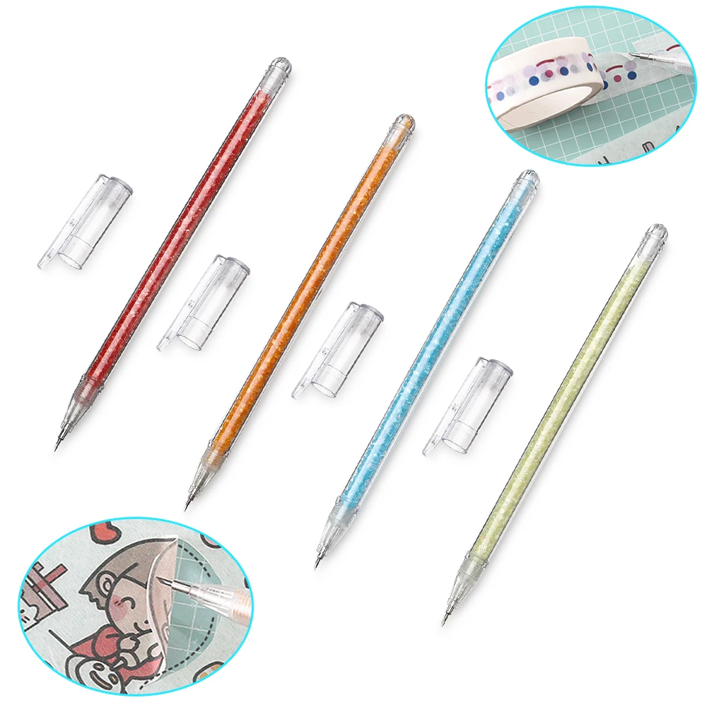 Students Gift Hand account Safety Portable Paper Knife Engraving Pen Stationery