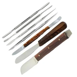 Dentals Waxing Instruments Kit Carving Modelling Plaster Knife Fahen Zahle Beale Lecron Carvers Cement Spatula