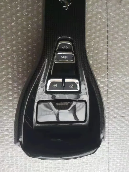 For Fiber Center Console Ignition Button Start Button Sunroof Door air Conditioner Faceplate