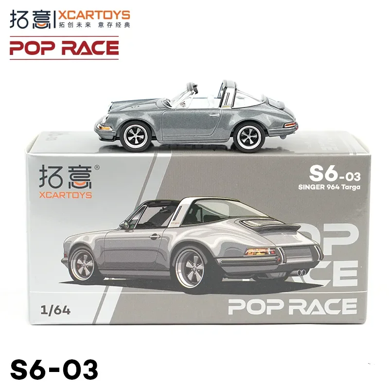 

Tuoyi co-branded POPRACE 1:64 Porsche SINGER 964 Mulholland Avenue alloy car model collection