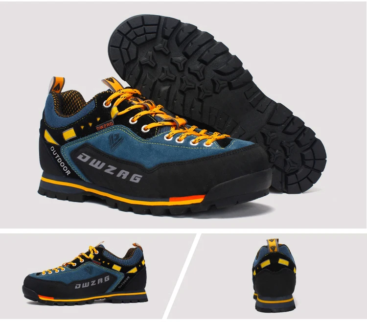 Men's Outdoor Waterproof Breathable Leather Jungle Rock Climbing Hiking Shoes Men's Mountain Hiking Boots Hiking Shoes