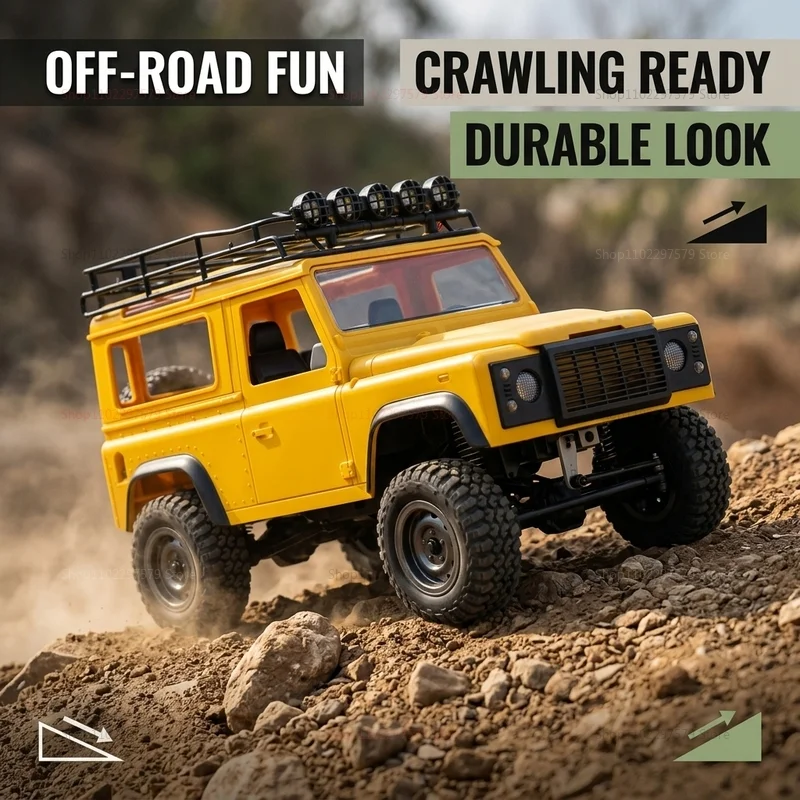 2.4G 4WD RC Climbing Truck MN98 MN99S 1/12 Full Proportion Remote Control Off-Road Truck With LED Light Crawler Toy For Boy Gift - view 4